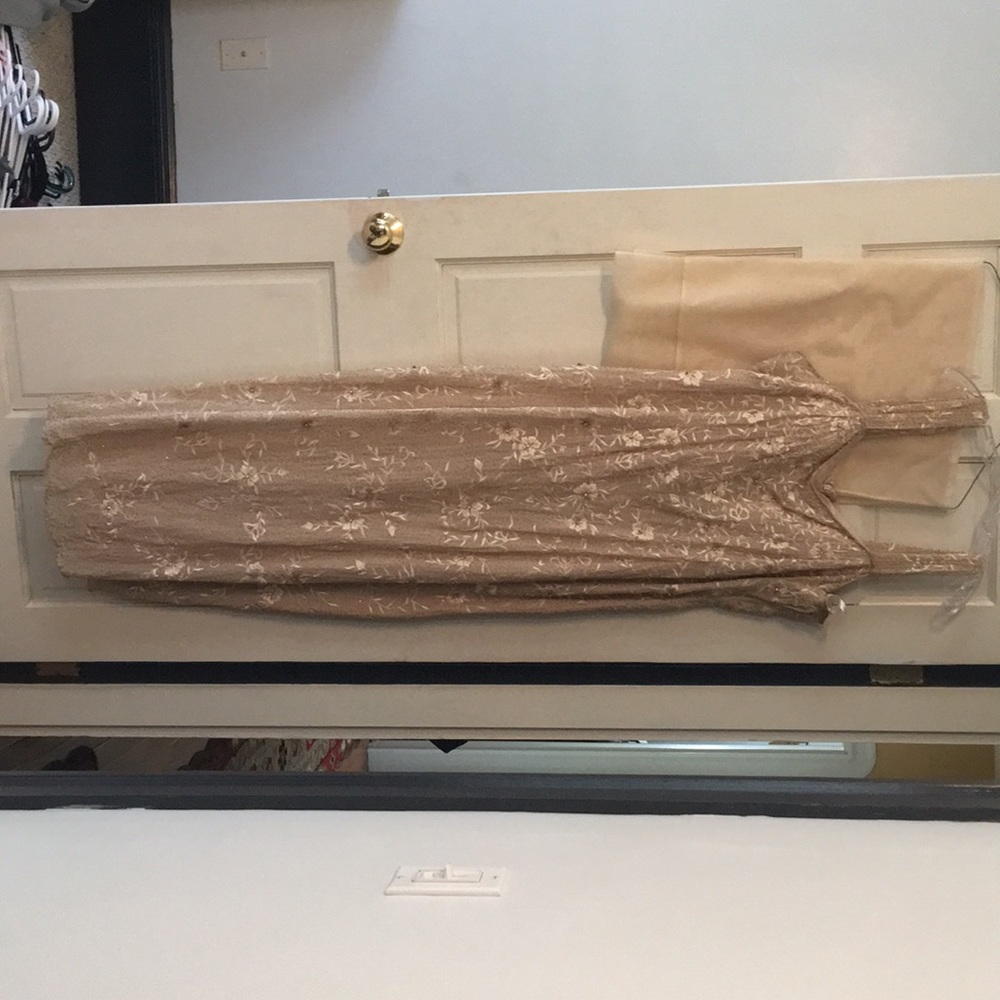 Mother of the Bride Dress - Size 24 - Beige Sequin